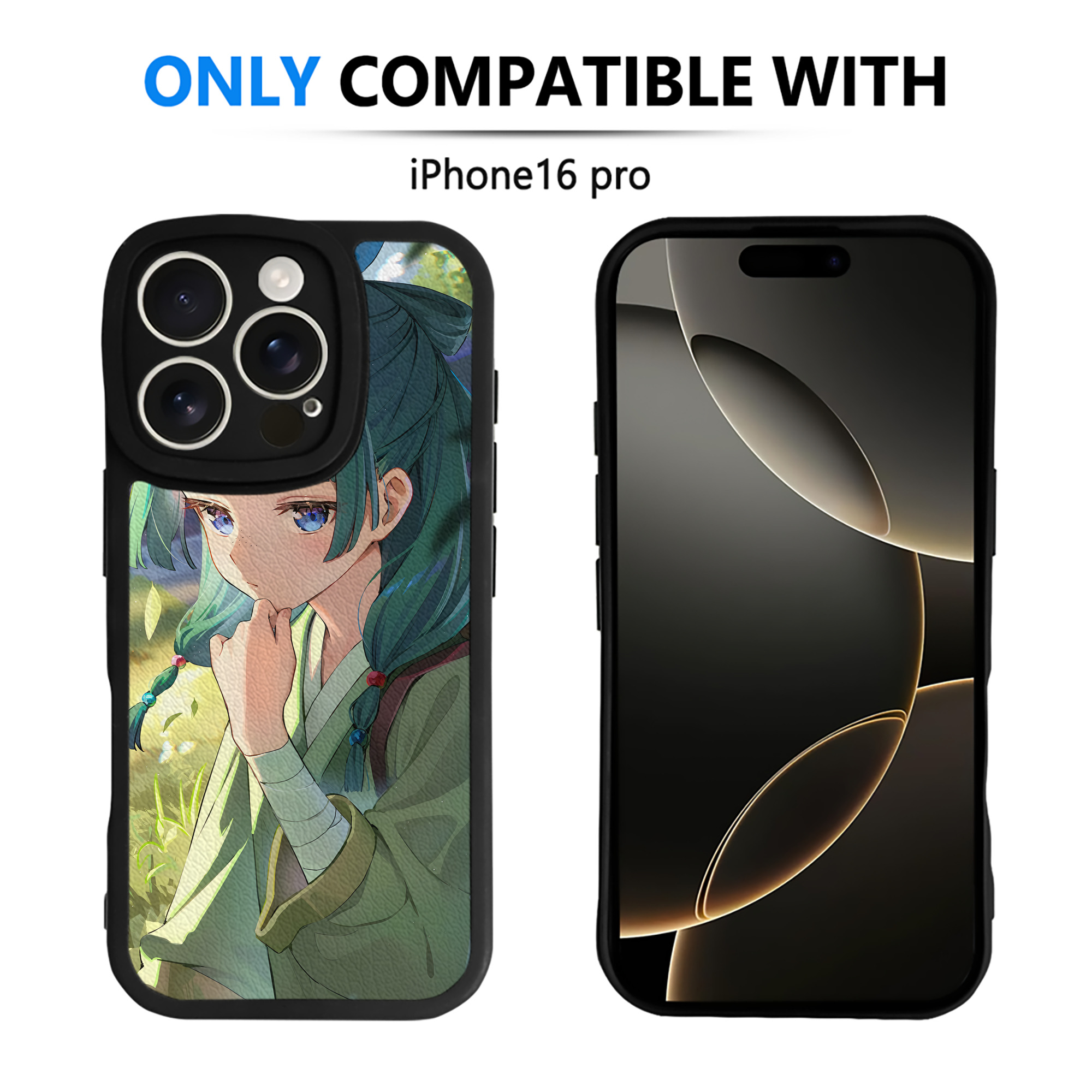 （画像用） 薬屋のひとりごと The Apothecary Diaries 【iPhone 16シリーズ対応】シリコンスマホケース（レザー調） 材質：シリコン
